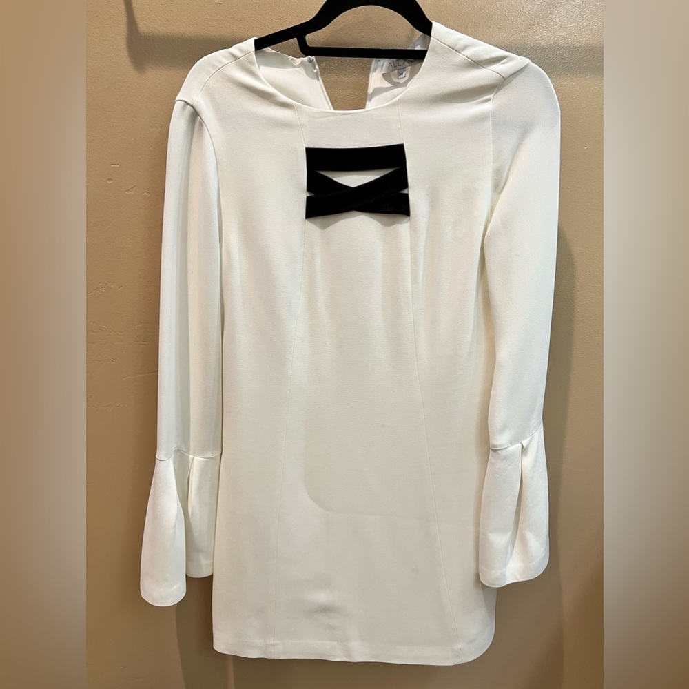 Alexis Josephine White Bell Sleeve Dress